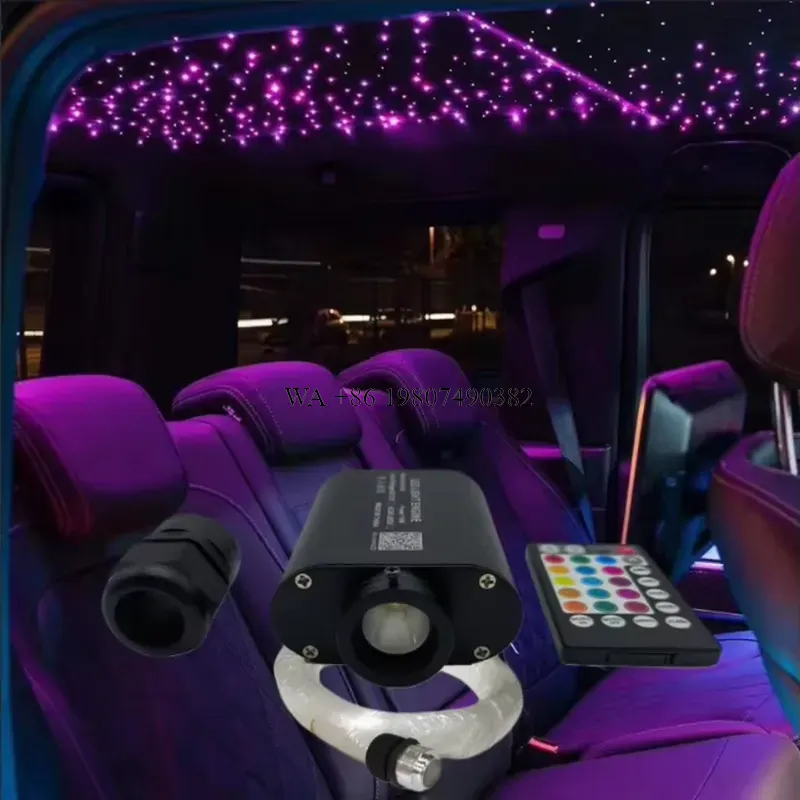 طقم إضاءة سقف السيارة بألياف ب - مراجعة Car Roof Star Light Fiber Optic وسعره