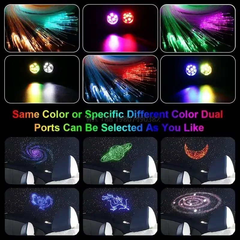 طقم إضاءة سقف السيارة بألياف ب - مراجعة Car Roof Star Light Fiber Optic وسعره
