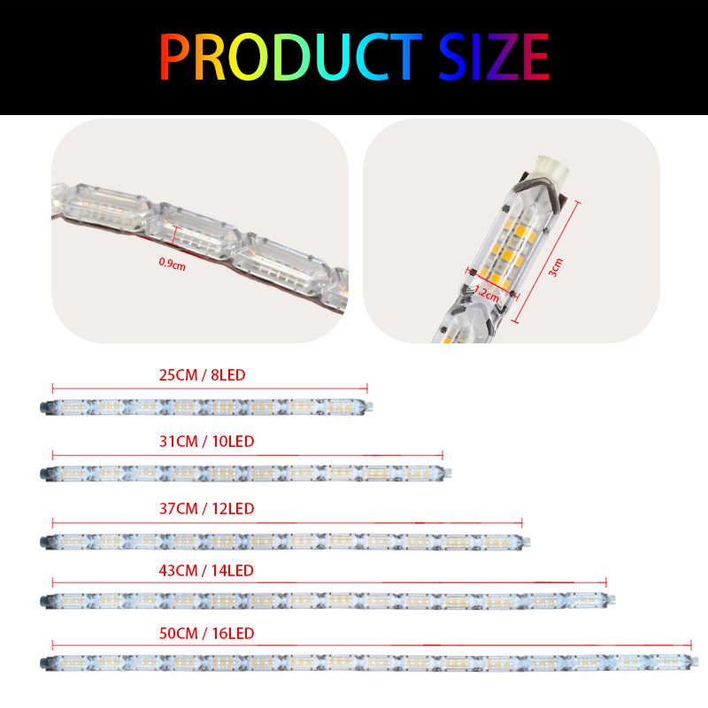 شريط إضاءة LED مرن 12 فولت مقا - مراجعة Car Led Strip 12V Waterproof وسعره