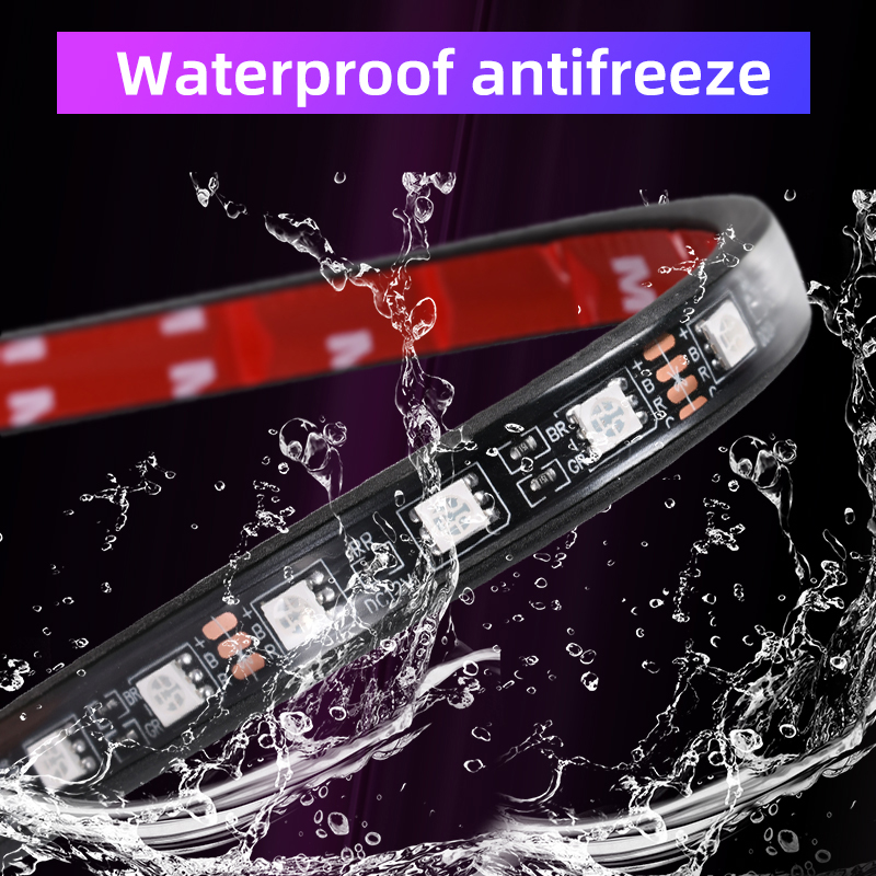 APP LED دراجة نارية سيارة جو ا - مراجعة Car Led Strip 12V Waterproof وسعره
