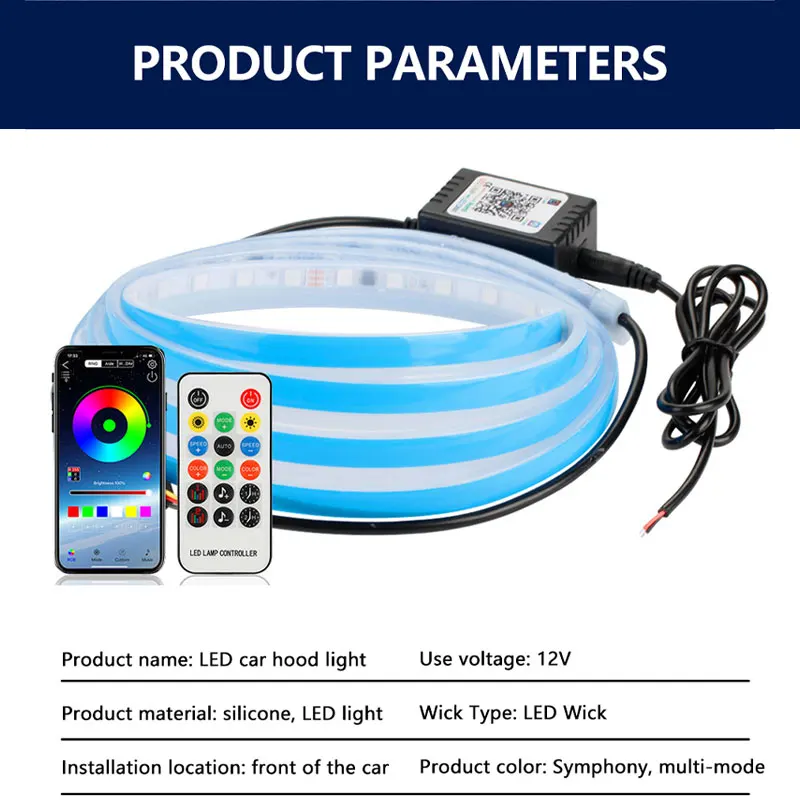 120/150/180 سنتيمتر غطاء السيا - مراجعة Car Led Strip 12V Waterproof وسعره