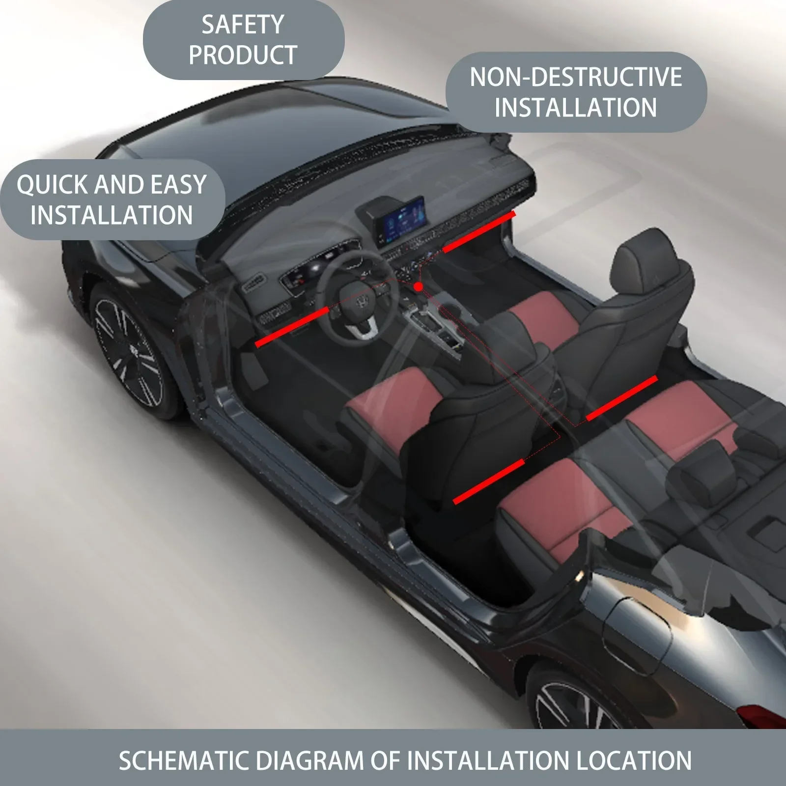 أضواء LED المحيطة للسيارة، صوت - مراجعة Car Ambient Light Sound Activated وسعره