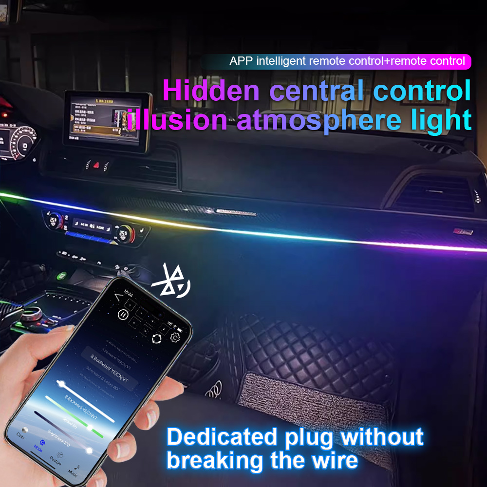 مصباح محيط LED للسيارة USB ، ش - مراجعة Car Interior Led Strip App Control وسعره