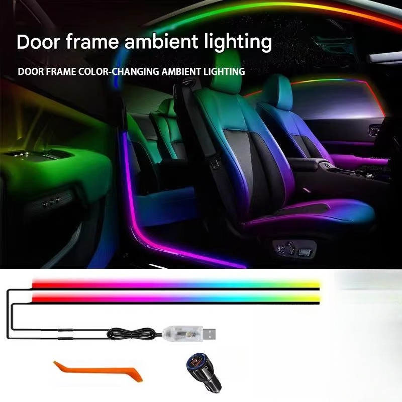 طقم إضاءة محيطية للسيارة مع شر - مراجعة Car Ambient Light Kit With Remote وسعره
