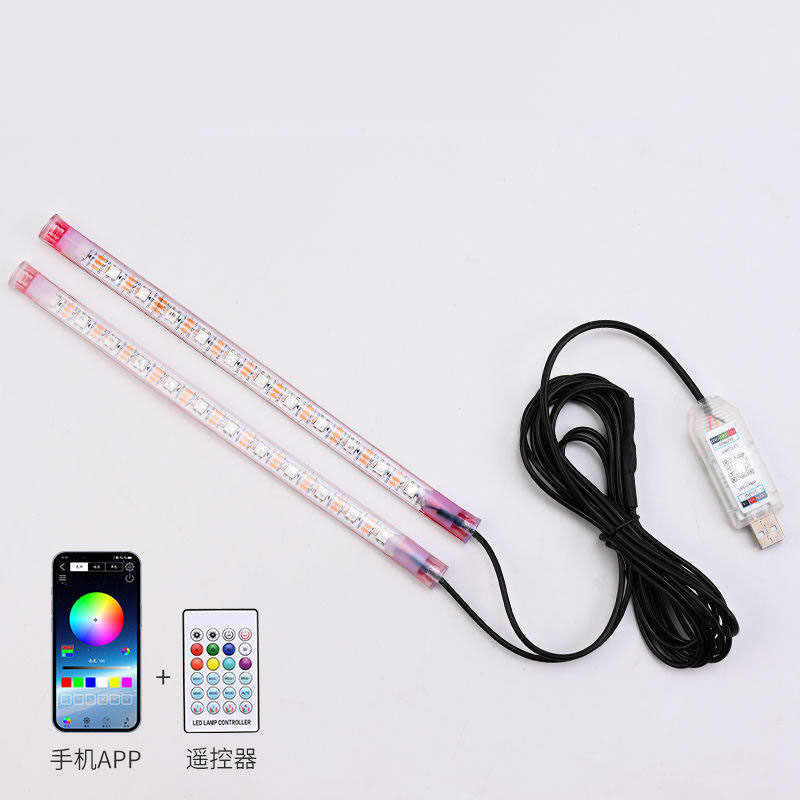 طقم إضاءة LED نيون للسيارة، إض - مراجعة Car Ambient Light Kit With Remote وسعره