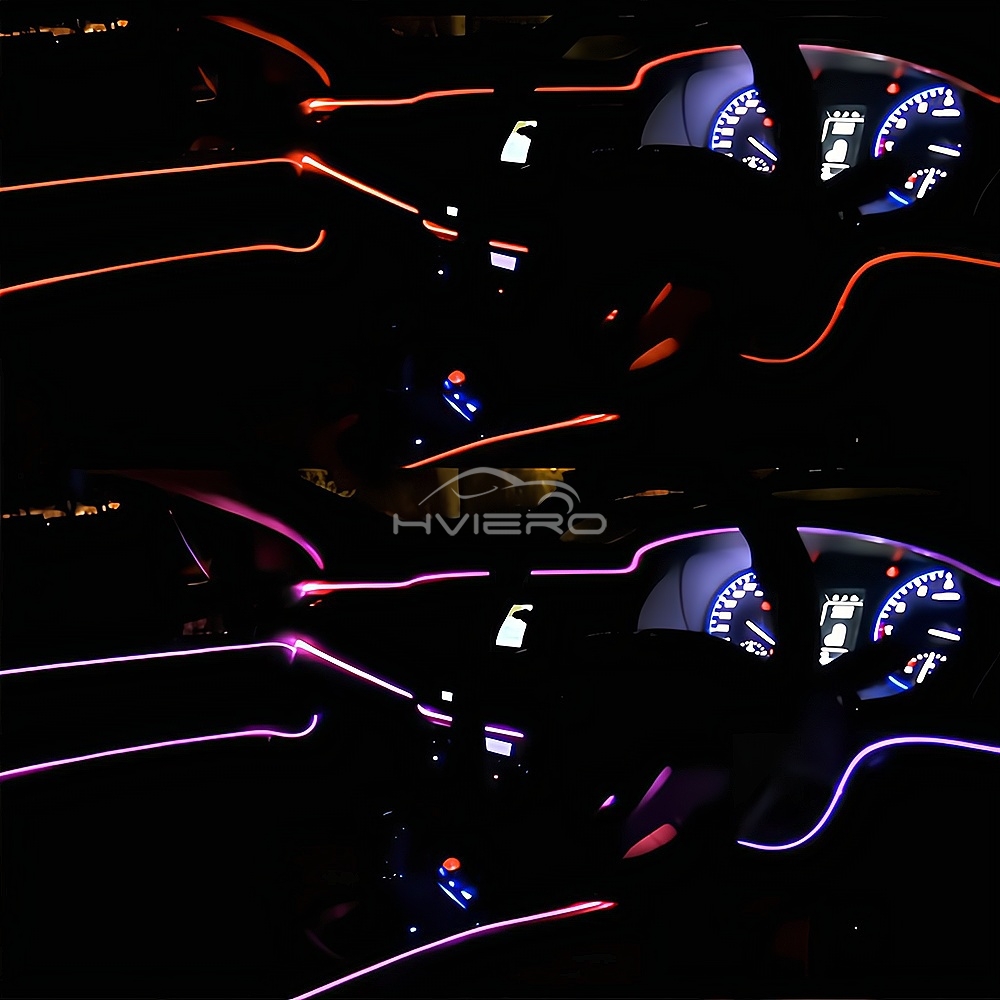 مصباح جو داخلي للسيارة بطول 1/ - مراجعة Car Interior Neon Light Usb وسعره