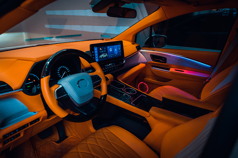 ضوء LED محيطي نشط لتويوتا سيين - مراجعة Car Ambient Lighting 64 Color وسعره