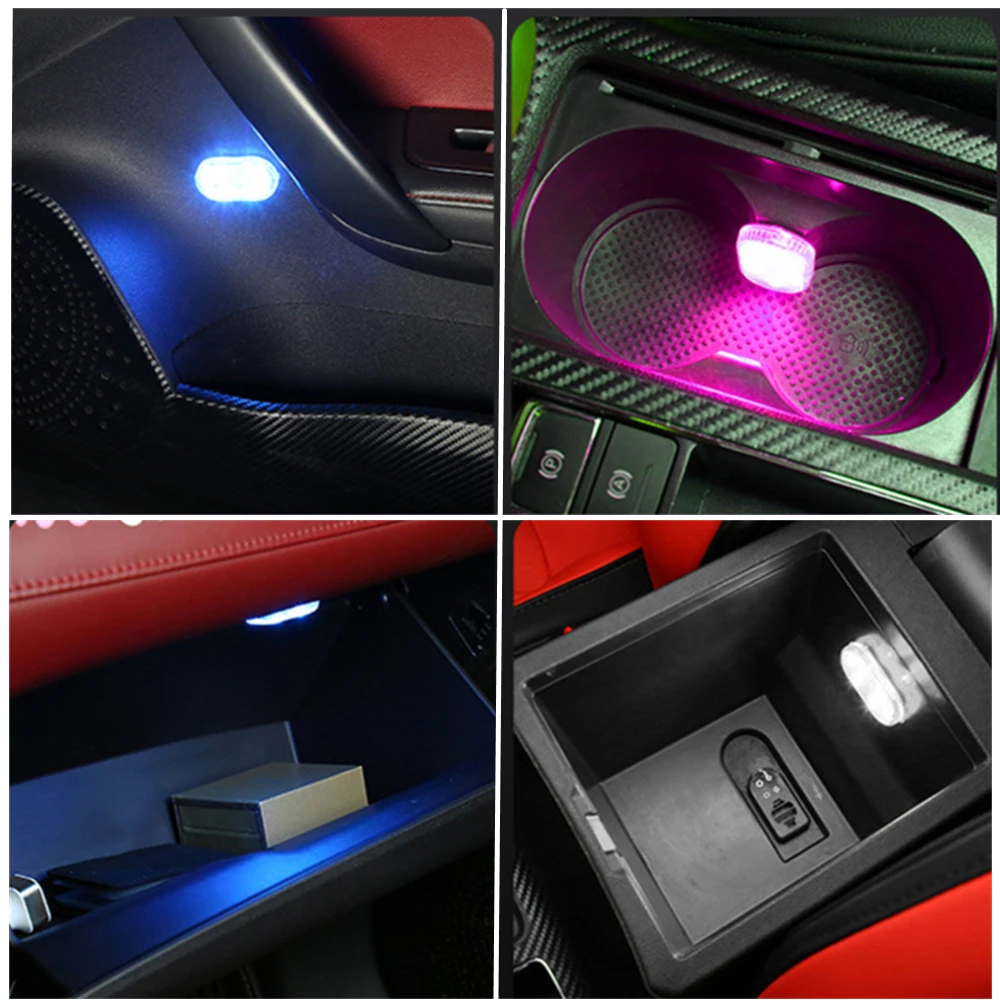 أضواء LED لاسلكية للسيارة الدا - مراجعة Car Interior Neon Light Usb وسعره
