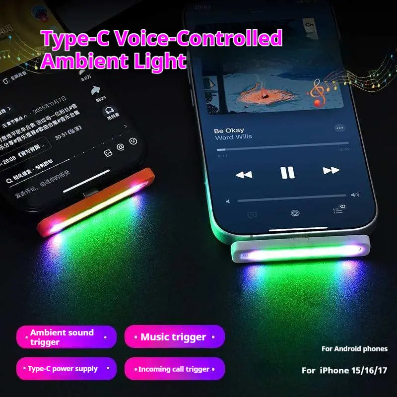 مصباح إضاءة محيطية صغير بتقنية - مراجعة Car Ambient Light Sound Activated وسعره