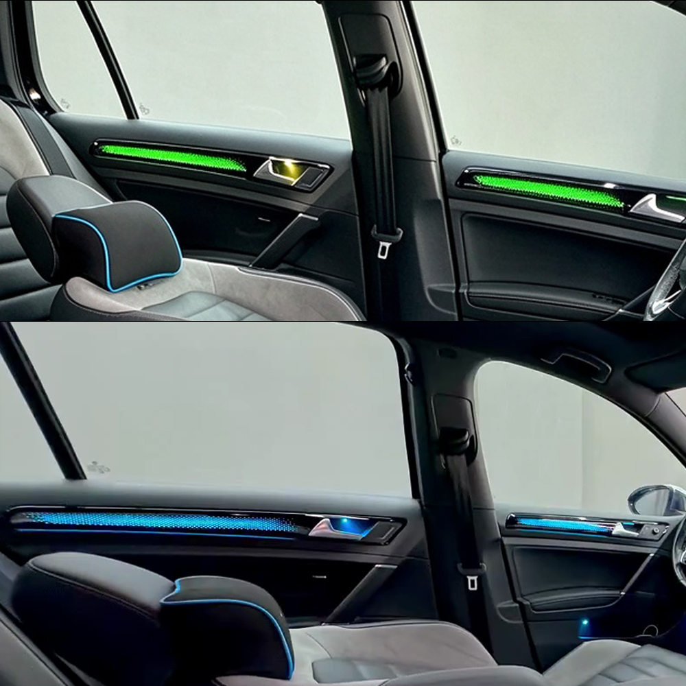 طقم إضاءة محيطية 21 في 1 لسيار - مراجعة Car Ambient Lighting 64 Color وسعره