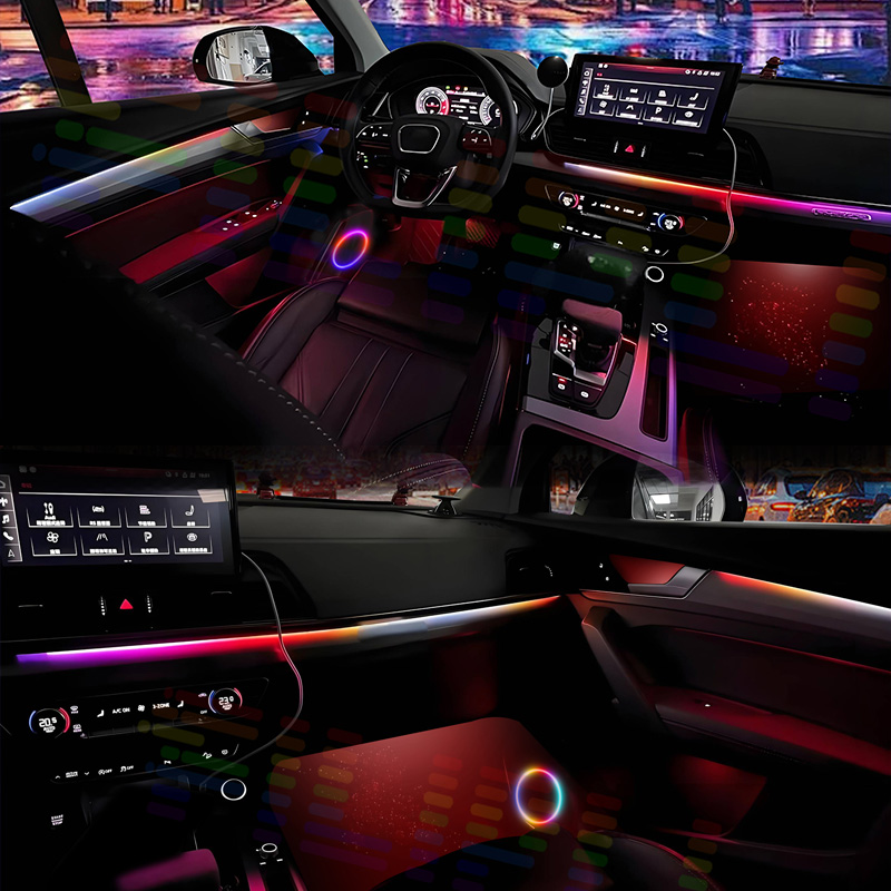 أشرطة إضاءة LED للسيارات، قابل - مراجعة Car Interior Led Strip App Control وسعره