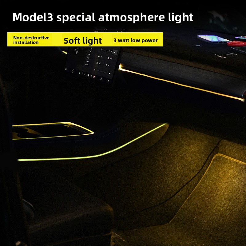 مناسب لطراز 2018-2026 موديل 3، - مراجعة Car Dashboard Light Fiber Optic وسعره