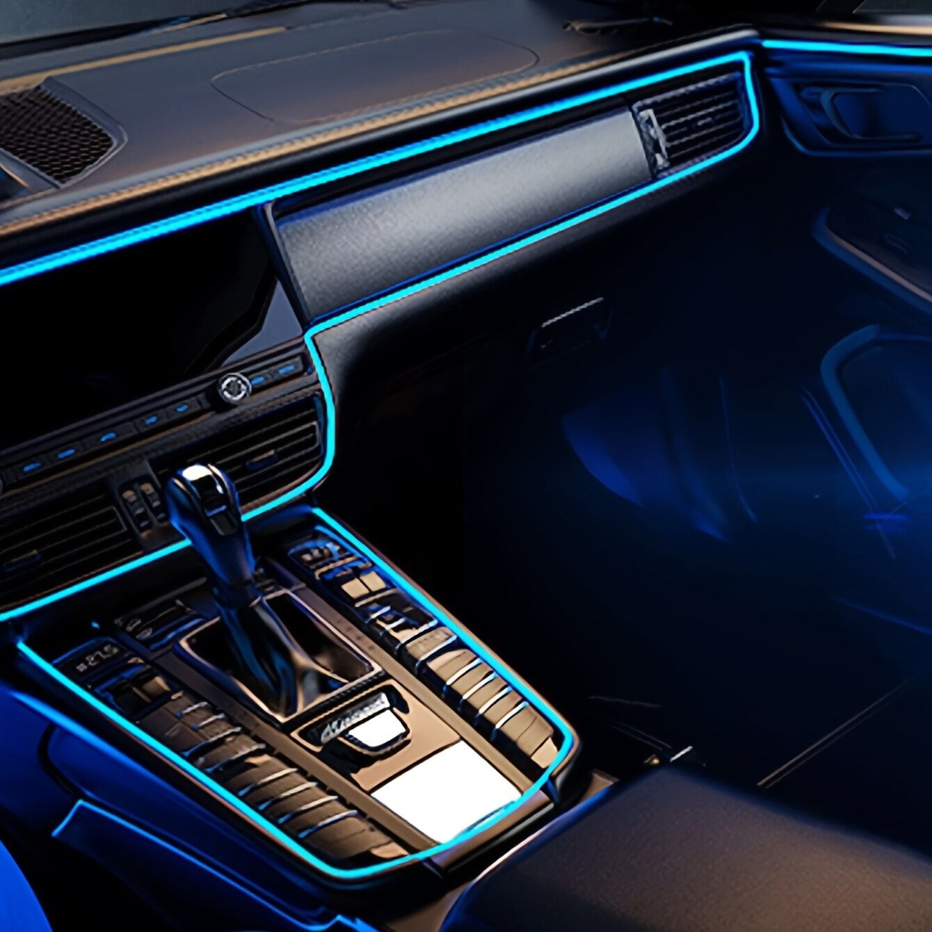 2M/3M/5M ضوء LED تلقائي سلك EL - مراجعة Car Interior Neon Light Usb وسعره