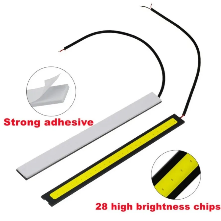 مصابيح ليد تعمل بالنهار مقاومة - مراجعة Car Led Strip 12V Waterproof وسعره