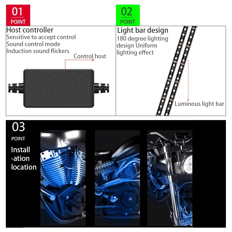 LED دراجة نارية الزخرفية المحي - مراجعة Car Led Strip 12V Waterproof وسعره